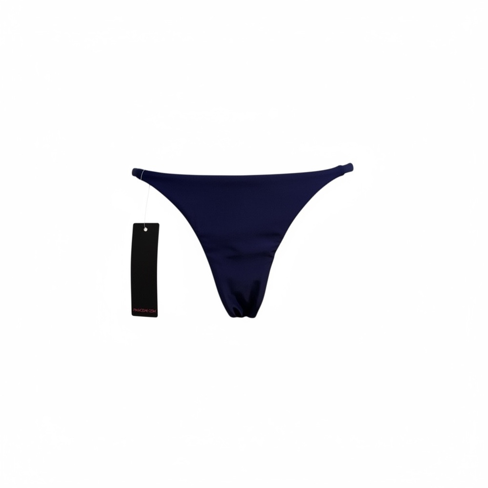 Pink Cove Deep Blue String Bikini Bottom Size M